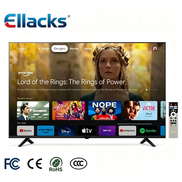 Borderless 75 Inches 4K UHD HDR QLED LED Wi-Fi Smart TV Android Google Home Audio Video Accessories 120Hz