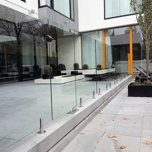 Extérieur <span class=keywords><strong>terrasse</strong></span> garde-corps en <span class=keywords><strong>verre</strong></span> sans cadre en acier inoxydable <span class=keywords><strong>balustrade</strong></span> - Product Image 5