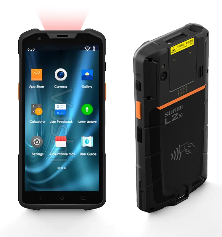 SUNMI T8910 बीहड़ स्मार्टफोन एंड्रॉयड ओएस के साथ पीडीए 2D मॉड्यूल एनएफसी 4G LTE निविड़ अंधकार पीडीए स्कैनर एंड्रॉयड हाथ में