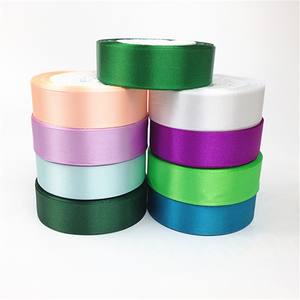 Listo para Enviar: <span class=keywords><strong>Cinta</strong></span> de Satén de una Sola Cara en Colores Sólidos, 1 Pulgada x 25 Yardas, para Rosas Eternas - Product Image 1