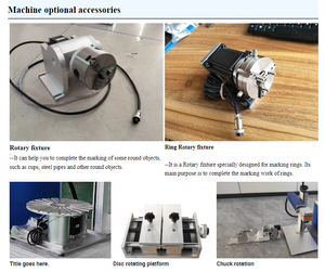 เครื่องแกะสลักเลเซอร์ไฟเบอร์ เครื่องตัดเลเซอร์ไฟเบอร์สำหรับโลหะ เครื่องแกะสลักสี JPT สำหรับสแตนเลส เครื่องเลเซอร์ 100W สำหรับงานเครื่องประดับ - Product Image 6