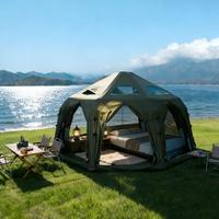 Tente de camping sphérique gonflable en coton pour 6 à 8 personnes, imperméable, quatre saisons, certifiée CE, livraison rapide, directement de l'usine