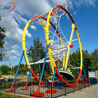 Manège personnalisé Ferris Ring : Grand équipement de fête foraine rotatif et palpitant pour parcs d'attractions