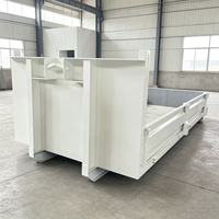 Bacs de collecte empilables et emboîtables robustes pour benne à déchets industrielle en acier sur mesure