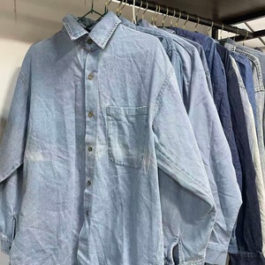 Camisas de mezclilla usadas a precio económico, venta al por mayor, camisas casuales de manga larga <span class=keywords><strong>para</strong></span> hombres y mujeres <span class=keywords><strong>en</strong></span> el mercado africano, <span class=keywords><strong>ropa</strong></span> usada. - Product Image 1