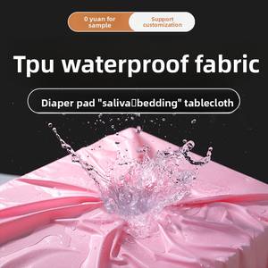 Personnalisé TPU Imperméable Respirant 100% Polyester Stretch Tricoté Bébé Urine Pad Personnes Âgées Toddler Bib <span class=keywords><strong>Tissu</strong></span> <span class=keywords><strong>Doublure</strong></span> <span class=keywords><strong>de</strong></span> Sac - Product Image 3