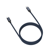 Câble magnétique USB-C rétractable 100W C vers C à charge rapide 5A en cuivre pur PD 100W pour téléphone portable avec gaine en nylon