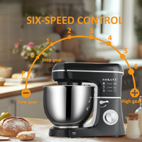 Robot pâtissier multifonction standard européen, batteur pour fouetter la crème et pétrir la pâte, capacité 8L