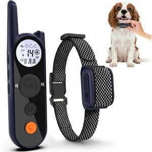MIMOFPET Wireless <b>Dog</b> Fence <b>Collar</b> Rechargeable Waterproof Training For <b>Dogs</b> <b>Small</b> Medium Size Adjustable Range Up To 3500ft - Product Image 1
