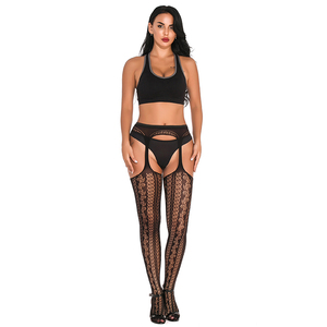 Pantimedias Negras Transparentes con Abertura en la <span class=keywords><strong>Entrepierna</strong></span>, Estilo Europeo Sexy 2023 - Product Image 3