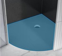 Receveur de douche portable en polystyrène au design contemporain pour salle de bain, panneau de support de carrelage pour salle humide