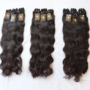 Pelo de templo indio sin procesar, extensiones de cabello indio virgen, 10a, 11a, grado humano virgen, paquete de cutícula - Product Image 1