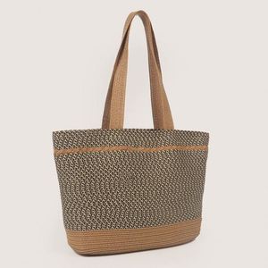 Wholesale Vacation Summer Female Beach Bag <b>Straw</b> <b>Hat</b> <b>Straw</b> Bag Set Tote Shoulder Bag Set - Product Image 3