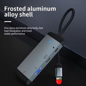 Hub USB 3.0 4 en 1 de alta calidad para iPhone, con conector para auriculares tipo C + adaptador OTG de carga Lightning para iPhone. - Product Image 3