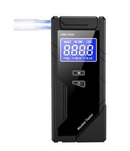 Werksverkauf Brennstoffzellen-Alkoholtester für Straßensicherheit mit 2,0-Zoll-LCD-Display, Schnelle Reaktion <3s, CE-Zertifiziert für Autos - Product Image 1