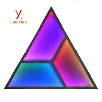 Lumière LED triangulaire à film souple AC 220V 30W RGB pleine couleur, effet personnalisé, contrôle DMX512 pour discothèque - Température de fonctionnement de -40 à 80°C