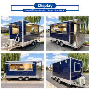 Ventes chaudes de chariot de nourriture mobile, remorque pour gaufres, <span class=keywords><strong>crêpes</strong></span>, desserts, pancakes, beignets, camion de nourriture pour jus et smoothies - Product Image 2