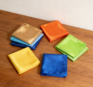 Pochette de costume en satin de polyester doux, couleur unie, pour mariage, affaires, accessoire de costume formel pour hommes, vente en gros - Product Image 4