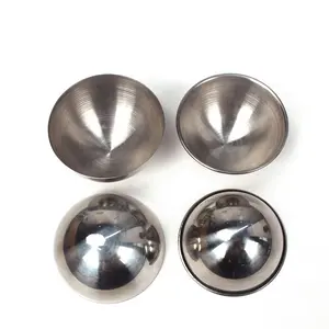 Cetakan bola bom mandi, bola semi berlubang setengah 55mm 65mm 75mm 85mm aisi 304 Stainless Steel