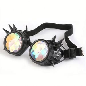Gafas de Sol Steampunk Personalizadas al por Mayor para Hombre y Mujer, Gafas de Caleidoscopio para Festivales Rave, Gafas de Cosplay para Fiestas - Product Image 3