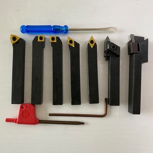 DIJIN 8x8mm, lot de 7 outils de <span class=keywords><strong>tournage</strong></span> extérieur en carbure avec pointes revêtues d'étain pour <span class=keywords><strong>tournage</strong></span> CNC, OEM, pour le travail du bois - Product Image 2