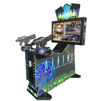 Machine de jeu de tir d'arcade d'extermination d'extraterrestres à pièces LCD 42 pouces Simulateur vidéo 3 en 1 pour 2 joueurs pour enfants adultes