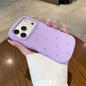 hard back polka dot <b>phone</b> cases for iphone 12,for iphone 17 pro max liquid silicone rugged heavy duty <b>phone</b> case - Product Image 5