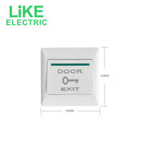 Botón de Salida para Control de Acceso Tipo 86, Montaje Superficial o Empotrado, Interruptor de Reinicio Automático, Panel de Alimentación Eléctrico LiKE