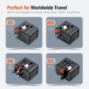 Worldplug 전기 플러그 새로운 국제 범용 어댑터 유형 C USB 여행 PD 빠른 충전기 어댑터