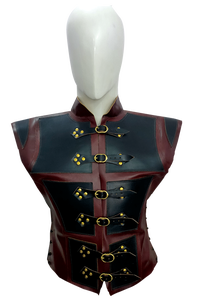 Jerkin de cuero reforzado medieval para hombres-Deluxe-Fantasy Cosplay Viking - Product Image 4