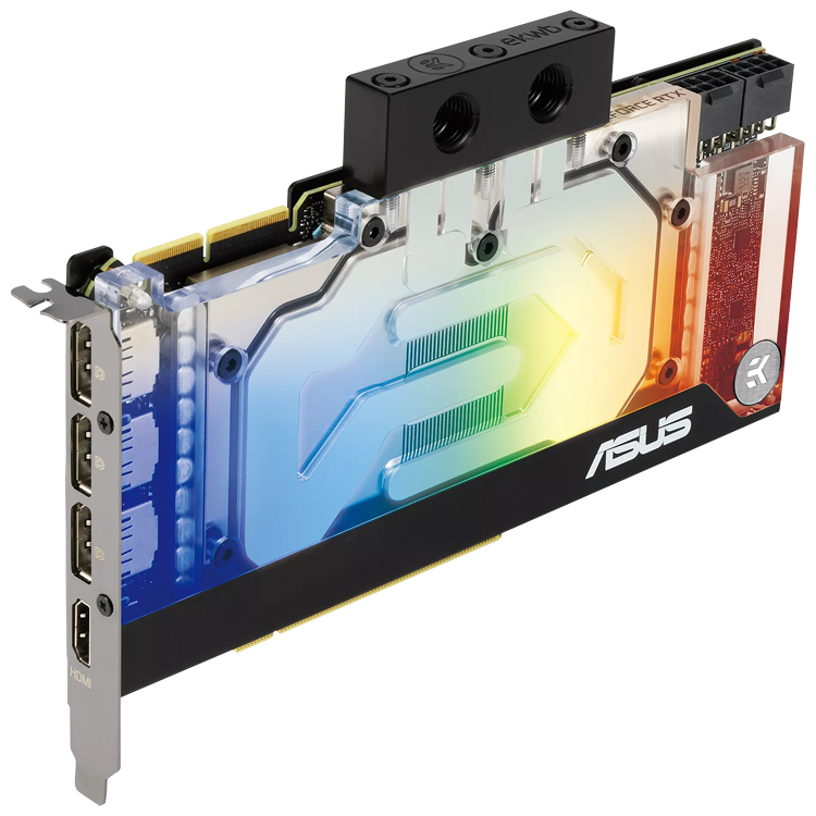 NVIDIA ASUS EKWB GeForce RTX 3090 24G Gaming Graphics Card - Water