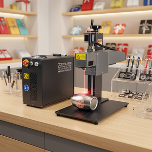 Machine de marquage laser à <span class=keywords><strong>fibre</strong></span> Galvo JPT M7 Mopa 3D couleur pour gravure de logo 60W 100W 50W 200W sur métal, acier, bijoux, or - Product Image 1