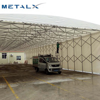 Metalx Luxury Garage Auvent pliant extérieur de grande taille et Tente de garage mobile pliable à tirer et pousser pour voitures, auvents et garages en gros