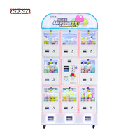 KEKU Distributeur de bonbons et de jouets en capsules, modèle Ours mignon, pour enfants, 8 joueurs, en métal, avec jeu en anglais pour enfants de 1 an et plus, pour gagner des prix