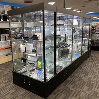 Vitrine en verre avec lumière LED Vitrine en verre personnalisée