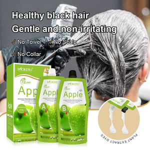 MOKERU Crema Colorante per Capelli 1:1 Mix Apple, <span class=keywords><strong>Senza</strong></span> <span class=keywords><strong>Ammoniaca</strong></span>, Colorazione Professionale Rapida, Nero Naturale, Uso in Salone, Vendita all'Ingrosso - Product Image 3