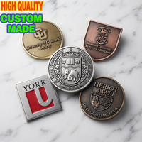 Badges métalliques personnalisés pour revers, broche 3D en forme d'éléphant et d'écusson universitaire pour toque de remise de diplôme, robe de cérémonie et costume, avec fermoir solide, souvenir pour anciens étudiants