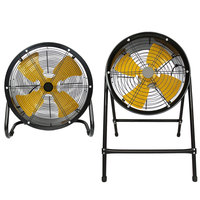 Ventilateur axial LONGWELL 2900 tr/min 18000 m³/h avec moteur étanche en plastique pour l'extraction de fumée industrielle, la ventilation et le refroidissement des entrepôts