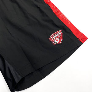 Pantalones cortos deportivos con logotipo de equipo bordado personalizado bolsillos con cremallera pantalones cortos de entrenamiento con costuras de malla transpirable - Product Image 6