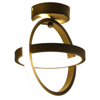 Meilleure vente Escalier moderne Décoration de la maison Couloir Allée Couloir LED Petit plafond Lampe noire Vestiaire Hall d'entrée Allée lumineuse