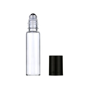 LanJing - Botella de Vidrio Cuadrada Vacía <span class=keywords><strong>para</strong></span> Aceites Esenciales, 3 ml, 5 ml, Transparente, con Gotero y Serigrafía - Product Image 2