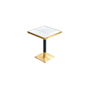 Bàn ăn bằng đá cẩm thạch tròn hiện đại bền cho nhà hàng và khách sạn với khung kim loại có thể tùy chỉnh - Product Image 3