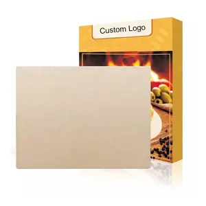 Piedra Rectangular grande para hornear, piedra de <span class=keywords><strong>Pizza</strong></span> de cordierita resistente de 15x12 pulgadas para horno, barbacoa y parrilla - Product Image 1