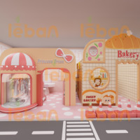 Мягкие игры на заказ Sim City Role Play House игровая комната детская крытая игровая площадка оборудование для дня рождения Вечеринка центр игровая станция город