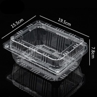 Boîte à dessert en plastique transparent jetable pour gâteaux, emballage en plastique transparent pour desserts