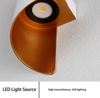 Vente en gros Applique murale extérieure à LED 12W Applique murale à LED étanche en forme de S Lampe murale à LED d'extérieur d'intérieur haut et bas pour jardin