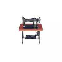 Machine à coudre antique à l'échelle 1:12, modèle miniature en plastique vintage pour la décoration de maison miniature DIY