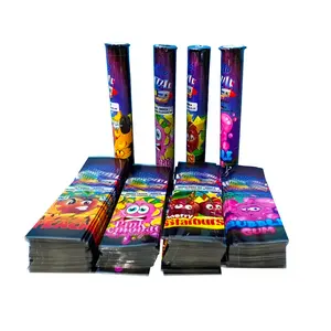 Custom 110mm 116mm Child Resistant Squeeze Tubes Heat Shrink Bands Shrink Wrap Sleeve Labels For Pre Roll Packaging