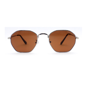 Sunway Eyewear Retro Square Small Frame Polygon Sun Glasses Fashion Custom Logo Metal Women Men's Sunglasses - Product Image 1