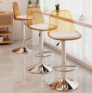 <span class=keywords><strong>Tabouret</strong></span> <span class=keywords><strong>de</strong></span> <span class=keywords><strong>bar</strong></span> moderne en résine acrylique transparente empilable et stable <span class=keywords><strong>de</strong></span> 75 cm <span class=keywords><strong>de</strong></span> hauteur pour usage domestique - Product Image 3